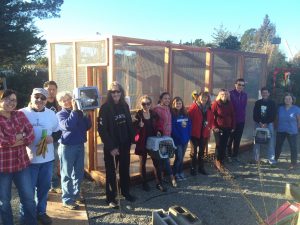 Volunteer Team launching our Ploughshares Nursery Aviary