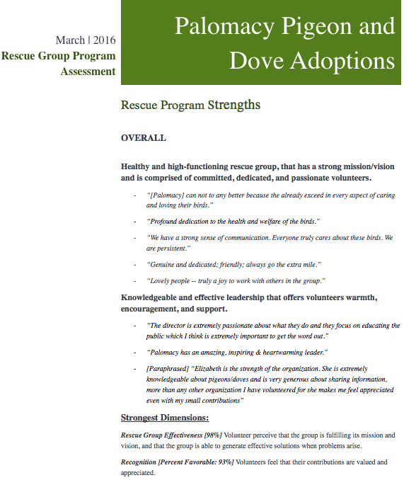 Page 1 of Rescue Group Program Assessment 