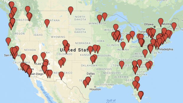 This map shows some of the pigeon-friendly rescues that we have found.